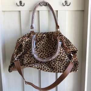 NWOT weekender bag animal print